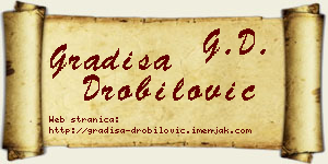 Gradiša Drobilović vizit kartica